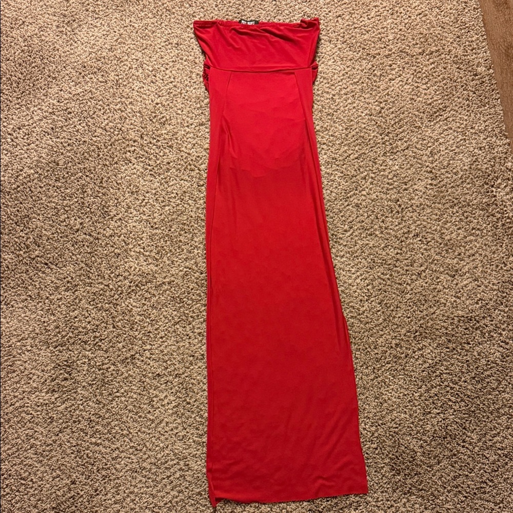 Chic Strapless Red Tank Top